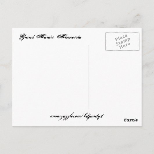 Cascade River State Park Briefkaart (Achterkant)