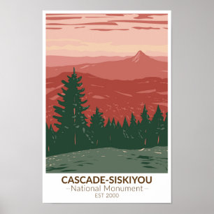 Cascade Siskiyou National Monument Oregon  Poster