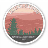 Cascade Siskiyou National Monument Oregon  Sticker (Voorkant)