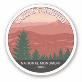Cascade Siskiyou National Monument Oregon  Sticker