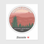 Cascade Siskiyou National Monument Oregon  Sticker (Vel)