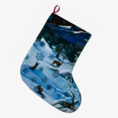 cascade-sneeuwvlok grote kerstsok (Voorkant (Hangend))