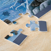 Cascade Snowflake Puzzle Legpuzzel (Zijkant)