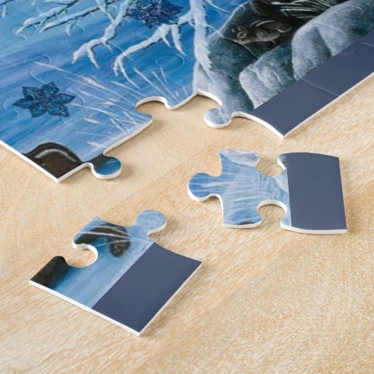 Cascade Snowflake Puzzle Legpuzzel (Zijkant)