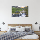 Cascade stroom, Glacier National Park, Canvas Afdruk (Insitu (Slaapkamer))
