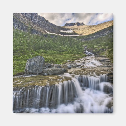 Cascade stroom, Glacier National Park, Magneet (Voorkant)
