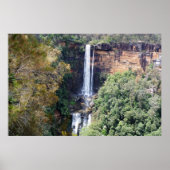 Cascade van de natuur bij Fitzroy Falls Poster (Voorkant)