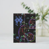 Cascade van elektronische spellen briefkaart (Staand voorkant)