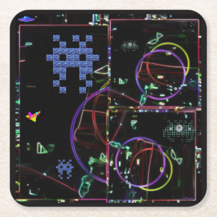 Cascade van elektronische spellen kartonnen onderzetters