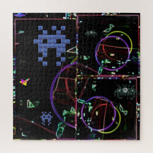 Cascade van elektronische spellen legpuzzel (Verticaal)