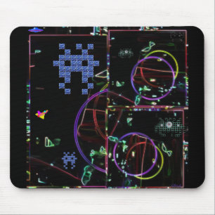 Cascade van elektronische spellen muismat