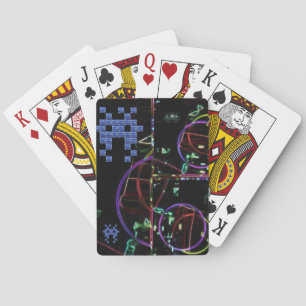 Cascade van elektronische spellen pokerkaarten