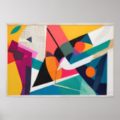 Cascade van kleur - toekomstige retro poster (Voorkant)