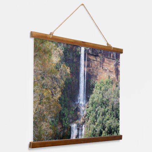 Cascade van Natuur bij Fitzroy Herfsten Hangend Wandkleed (Gebogen)