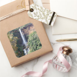 Cascade van Natuur bij Fitzroy Herfsten Vierkante Sticker