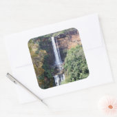 Cascade van Natuur bij Fitzroy Herfsten Vierkante Sticker (Envelop)