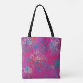 Cascade van Roze & Blauw Moderne Kleur Tote Bag (Achterkant)
