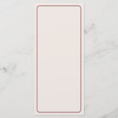 Cascade van Roze Orchideeën Menu (Achterkant)