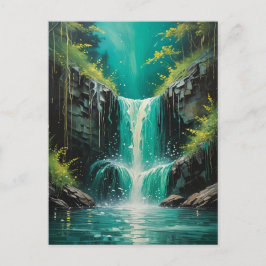 Cascade van sereniteit briefkaart