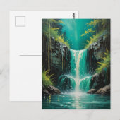 Cascade van sereniteit briefkaart (Voorkant / Achterkant)