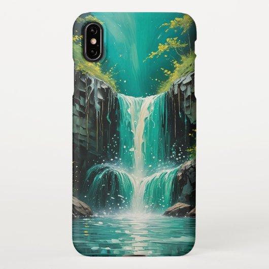 Cascade van sereniteit iPhone hoesje (Achterkant)