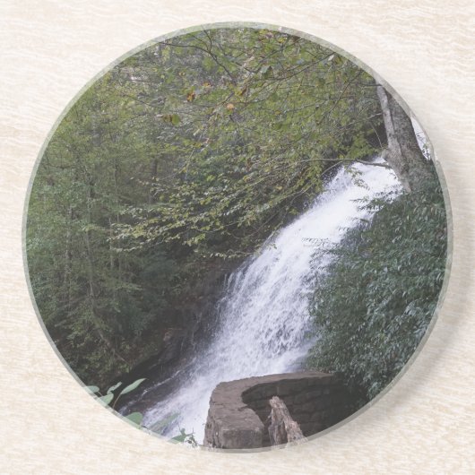 Cascade Waterfall in de Blue Ridge-bergen Zandsteen Onderzetter (Voorkant)