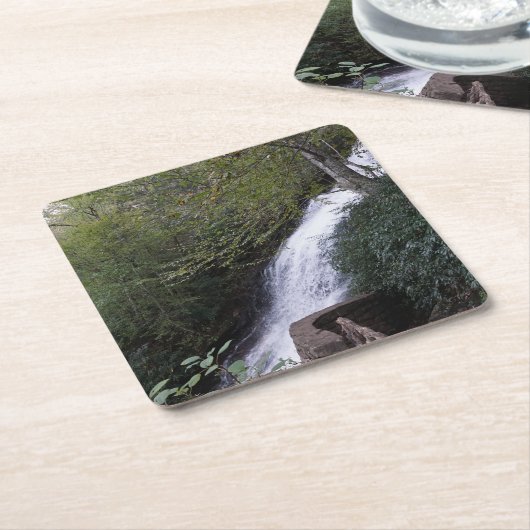 Cascade Waterval, Blue Ridge Mountains Kartonnen Onderzetters (Schuin)