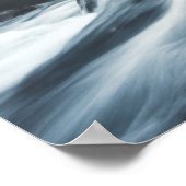 Cascade waterval op een mystieke ochtend poster (Hoek)