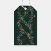 Cascadende botanische slinger cadeaulabel (Voorkant)