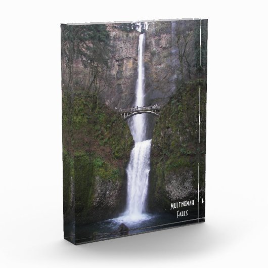 Cascadende Multnomah Falls Scenic Fotoblokken (Links)