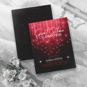 Cascaderende lichten Sweet 16 Rood ID790 Kaart