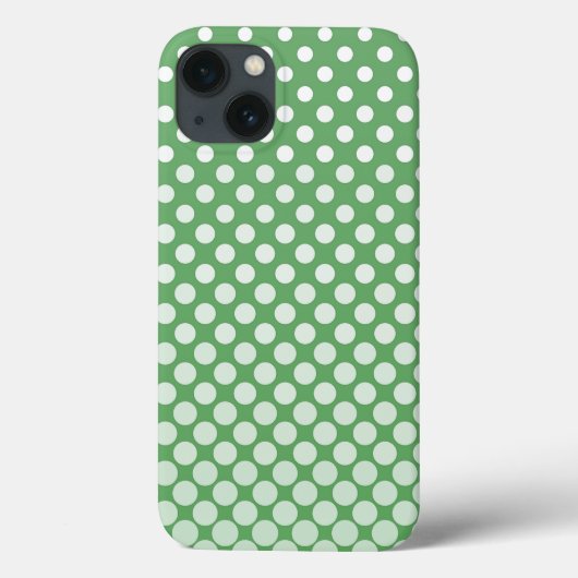 Cascaderende witte cirkels op limoengroen Case-Mate iPhone case (Achterkant)