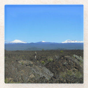 Cascades en Lava Rocks, Oregon Glazen Onderzetter