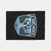 Cascades washington bergwaterval natuur fleece deken (Voorkant (Horizontaal))