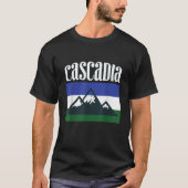 Cascadia Doug Flag Pacific Northwest T Shirt Uniqu (Voorkant)