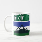 Cascadia Retro Doug Flag PNW Coffee Mok (Links)