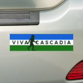 Cascadia Sasquatch Bumpersticker (Op auto)