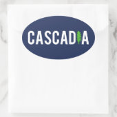 Cascadia Tree Ovale Sticker (Tas)