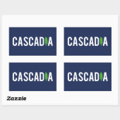 Cascadia Tree Rechthoekige Sticker (Vel)