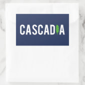 Cascadia Tree Rechthoekige Sticker (Tas)