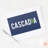 Cascadia Tree Rechthoekige Sticker (Envelop)