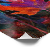 Cascading Autumn Leaves, kleurrijk Herfst ontwerp Perfect Poster (Hoek)