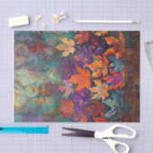Cascading Autumn Leaves, kleurrijk Herfst ontwerp Tissuepapier (Craft)