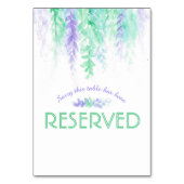 Cascading bloemen paarse groene waterverf voorbeho kaart (Voorkant)