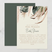 Cascading Boho Ecru Vrijgezellenfeest Kaart (Voorkant / Achterkant)