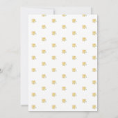 Cascading Boho Yellow Wildflower Vrijgezellenfeest Kaart (Achterkant)