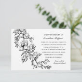 Cascading Branch Sympathie Hartelijk dank Bedankkaart (Staand voorkant)