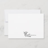 Cascading Branch Sympathie Hartelijk dank Bedankkaart (Achterkant)