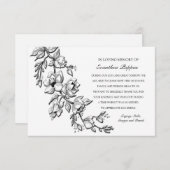 Cascading Branch Sympathie Hartelijk dank Bedankkaart (Voorkant / Achterkant)