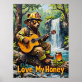 Cascading Chords: Beer's Honeyed Harmony Poster (Voorkant)